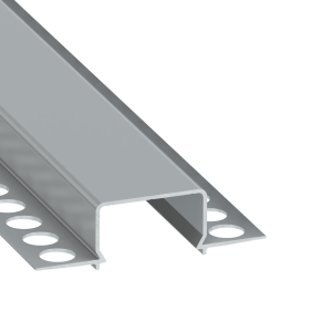 Perfíl Aluminio KIMERA-"HORST" Anodizado Plata con Difusor Opal , Tapones y Clips Sujección 2,02M