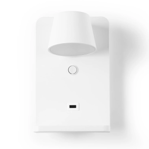 Aplique de pared para lectura con puerto USB "Lumo"6W Base carga inalámbrica