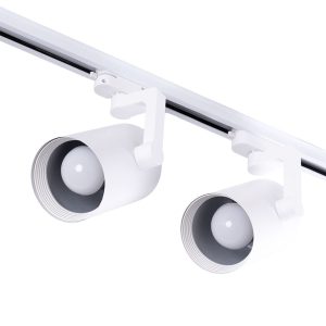 Pack 2 Foco de Carril Monofásico E27 PAR30/A65 - Blanco