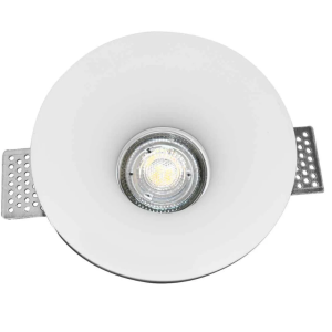 Aro downlight empotrable redondo de Escayola GU10 "Aurea"