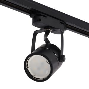 Foco de Carril GU10 - Acabado Negro