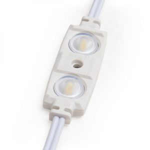 Módulo 1.2W 70Lm 6000ºK 2 LEDs PRO 5630 Inyectado IP67 Óptica 50.000H [RA-BL-5630W02-LENS-R-CW]