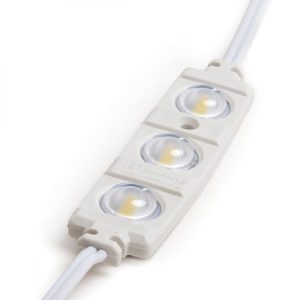 Módulo 1.3W 130Lm 6000ºK 3 LEDs PRO 5630 Inyectado IP67 Óptica 50.000H  [RA-BL-5630W03-LENS-R-CW]