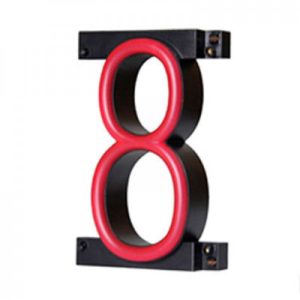 Número LED Neon 8 Ancho 90Mm Alto 161Mm Fondo 38Mm - -
