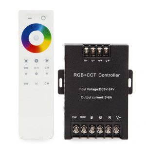 Controlador 2.4G Táctil RGB+Cct 5 Canales Mando a Distancia