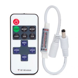Dimmer Mini Tira LED Mando a Distancia 5-24VDC ► 30/144W[TB-RFMINI-01]