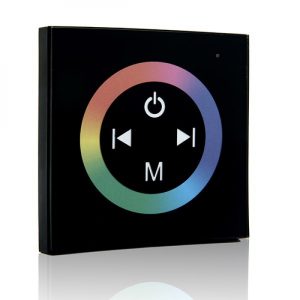 Controlador Empotrable Táctil Tira LED RGB 12-24VDC ► 144/288W