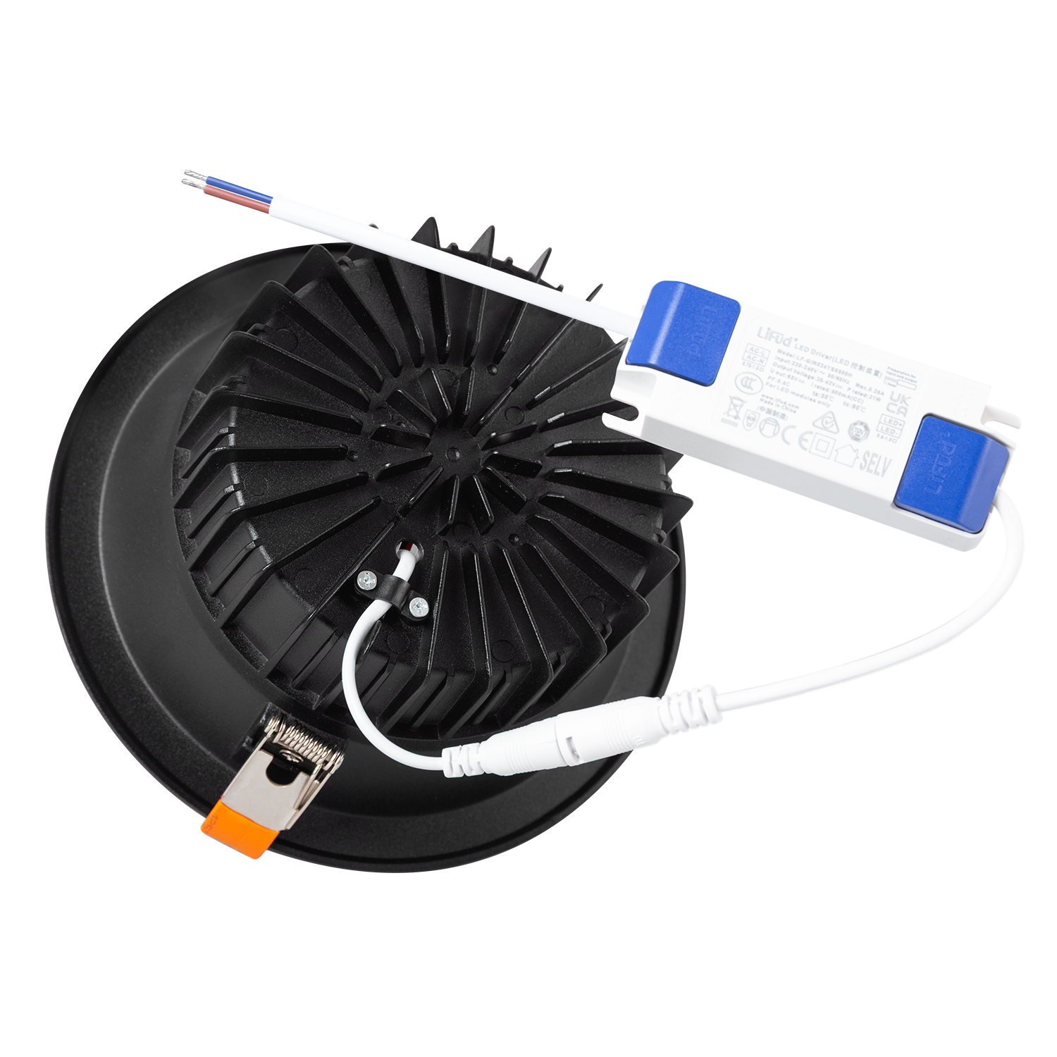 Foco Downlight Circular LED 20W 2.000Lm 6000ºK Anti-Deslumbrante UGR19 40.000H Negro - Imagen 7