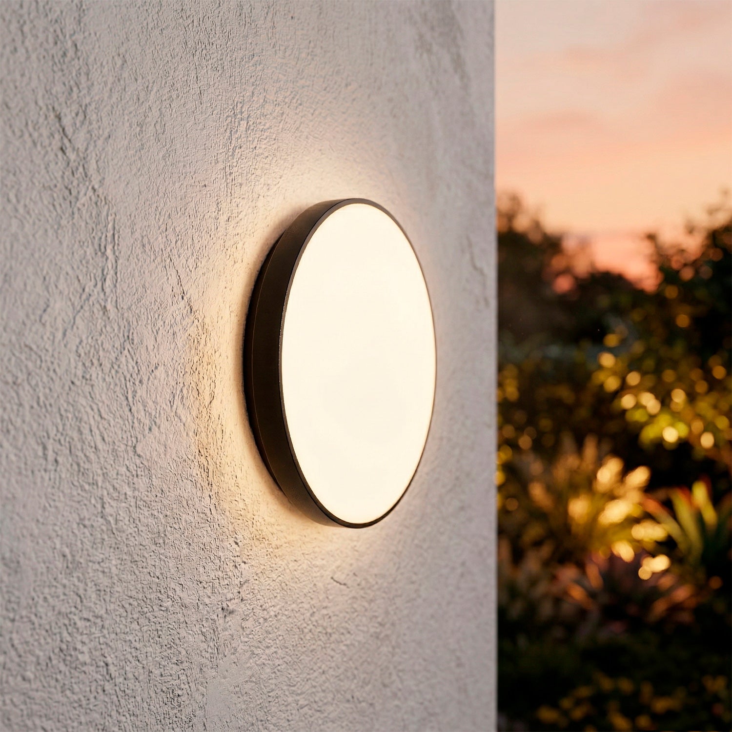 Plafón LED Exterior 15W 1500Lm CCT (Tonalidad Luz Regulable) 3000-4000-6500ºK IP65 Acabado Negro