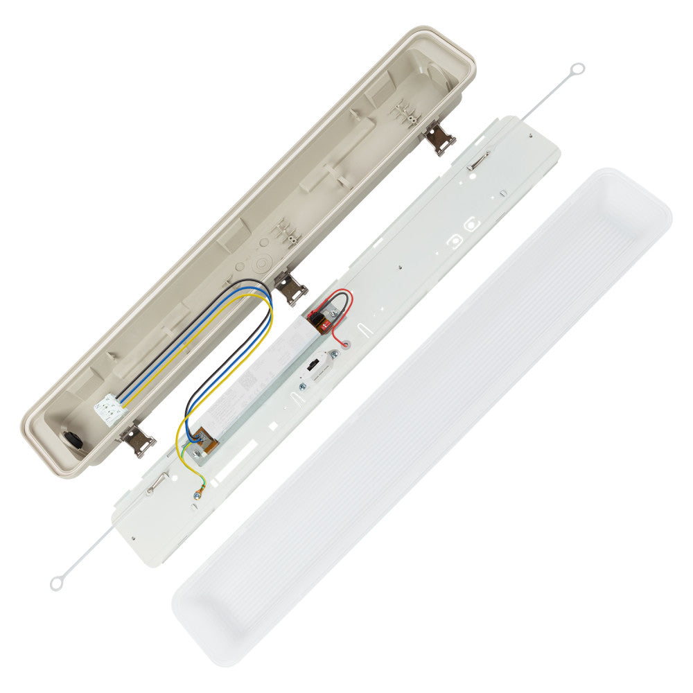 Equipo Estanco LED Enlazable 20 W, 2400 Lm, IP65, CCT (Tonalidad de Luz Regulable) 3000-6500ºK, 110º, Regulable, Tridónic - Imagen 8